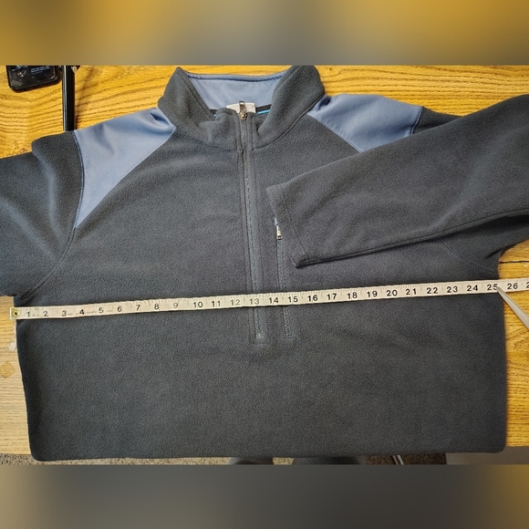 Columbia Men's Fleece ½ Zip Pocket Winter Sweater, XL, grey. - Picture 7 of 16